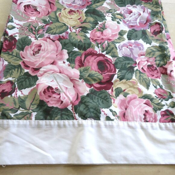 Vintage Westpoint Stevens King Pillowcases Floral Set Of 2 Made In USA Cottage - Picture 7 of 9